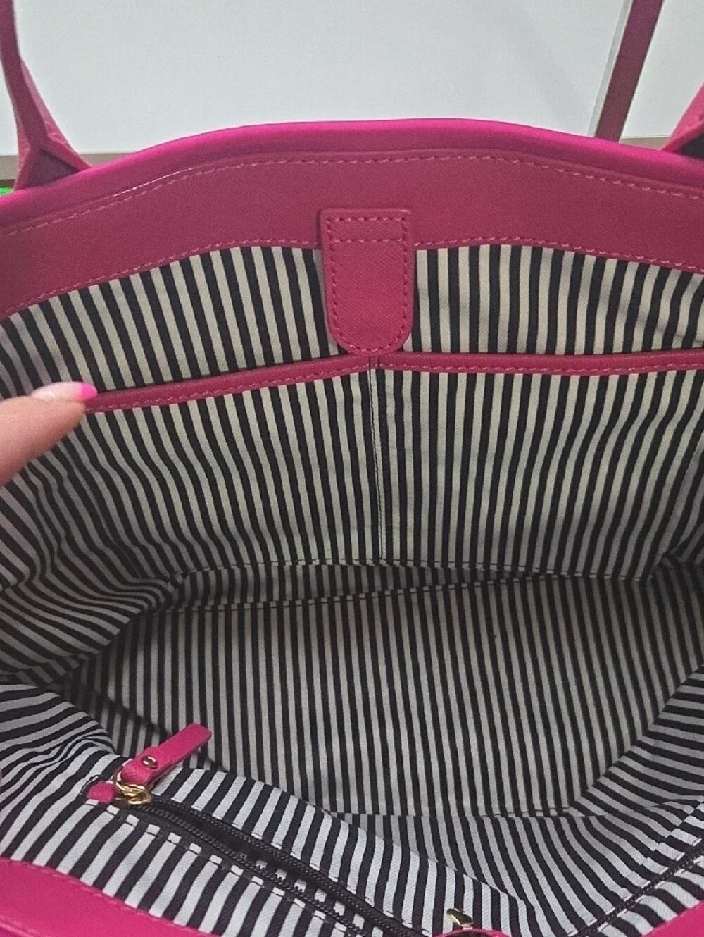 kate spade Nylon Catie  hot pink tote bag - sleek everyday shoulder tote